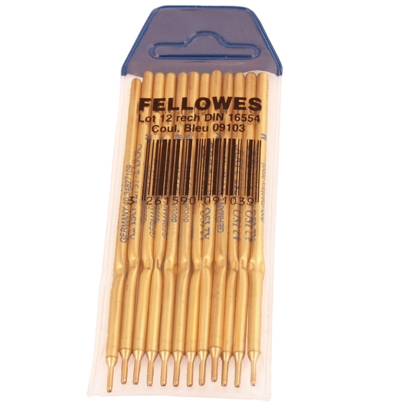 Deskpen Refill 12-pack, Blå