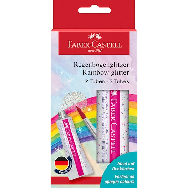 Regnbågsglitter Tub 12 ml 2-pack