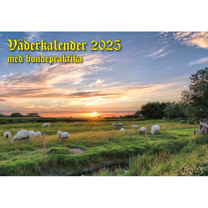 Väderkalender med bondepraktika 2025