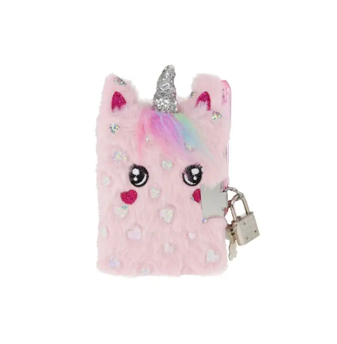 Dagbok Mini  unicorn rosa